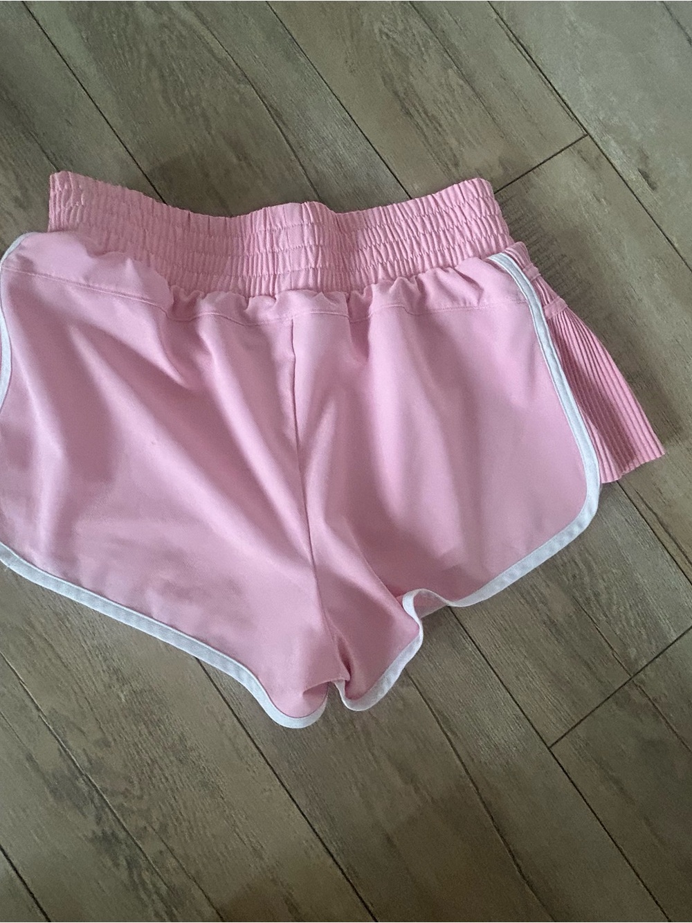 all in motion Pink Athletic Running Shorts with White Trim